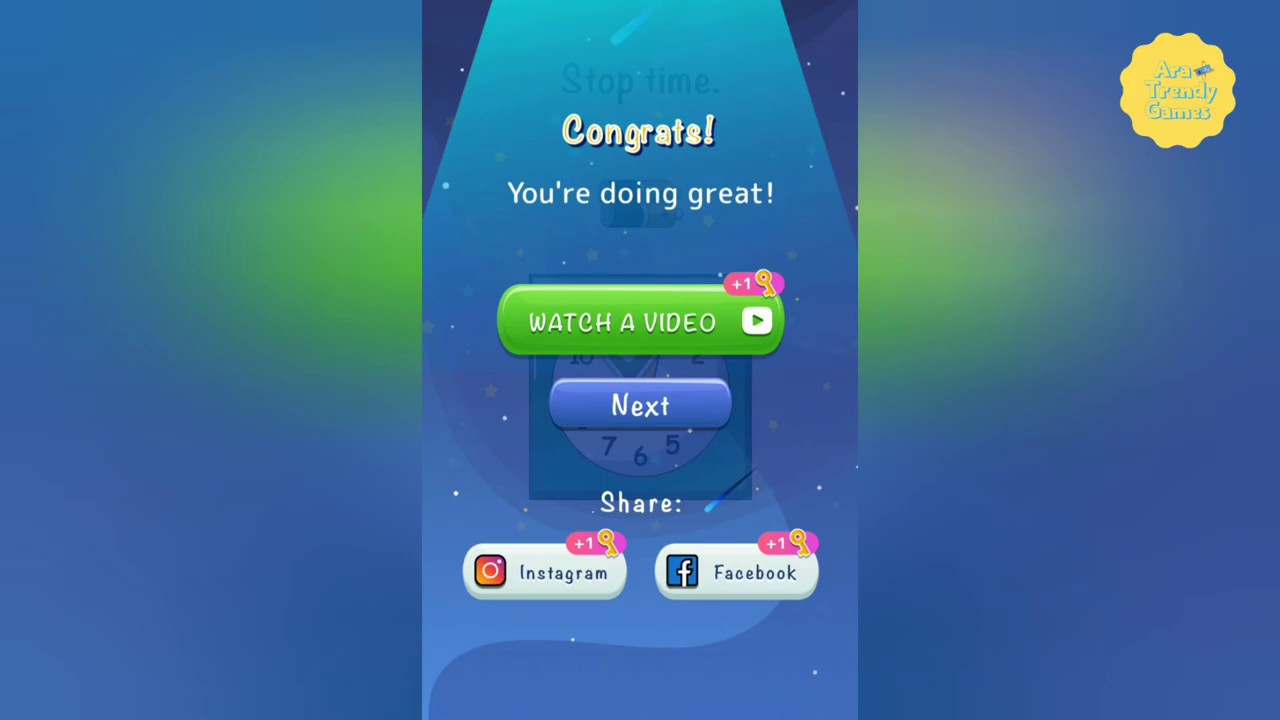 Tricky Bricky: Brain Games 3D - Level 165 - Stop Time Answer