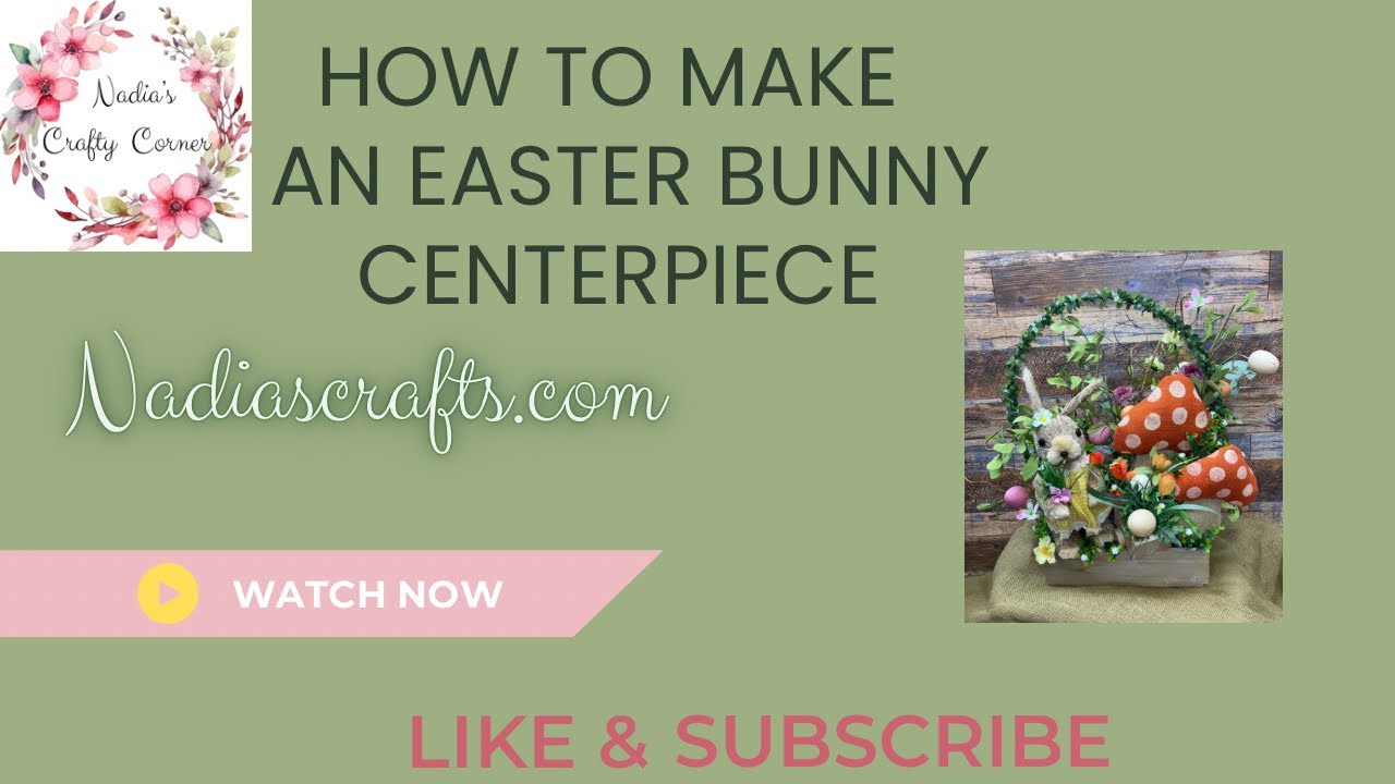 How to make an Easter bunny centerpiece | DOY Easter flower arrangement ...