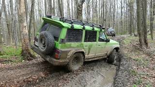 OFF ROAD на скользком спуске с ПИКУЯ Карпатский Кордон 2019 день-3 часть-9