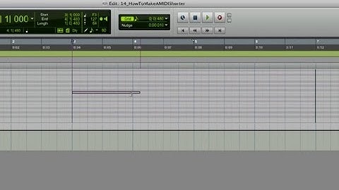 How to Make a MIDI Shorter : Music Recording & Mixing