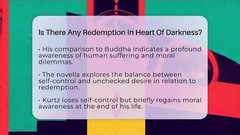 Is There Any Redemption In Heart Of Darkness? - The Prose Path