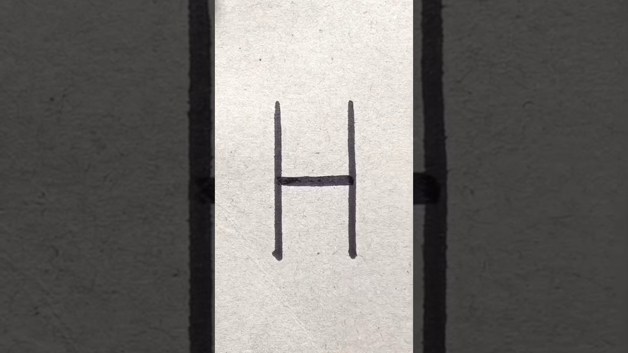 How to draw a chair 💺🪑 with H latter easy 