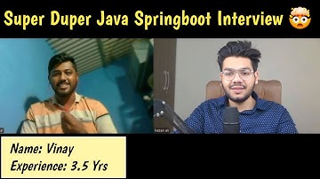 Java Spring Boot 3.5 Yrs Interview Experience