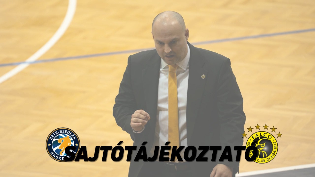 Ránk fért egy ilyen siker - Szeged vs. Falco sajtótájékoztató