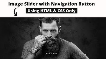 How to Make Image Slider Using Only HTML & CSS || Image Slider With  Manual Navigation Buttons