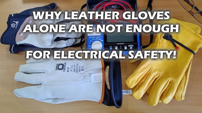 Electric Insulation Gloves Rubber Electrician Safety Work Gloves