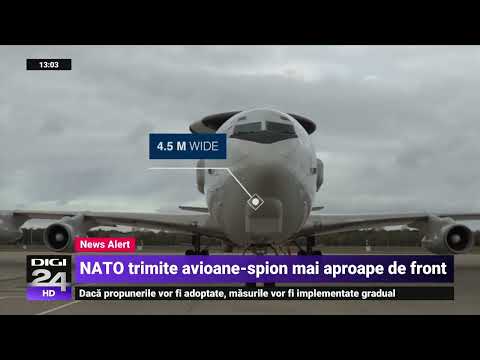 NATO mută în România avioanele spion din Germania pentru a-i monitoriza pe ruși în Ucraina