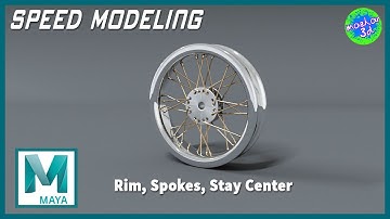 Speed Modeling | Rim, Spokes and Stay Center Modeling | Autodesk Maya | No1Trending