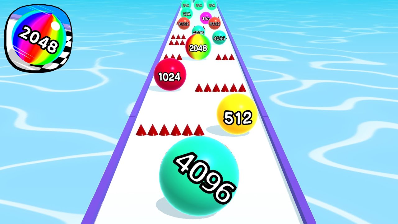 Ball Run 2048 - All Levels Gameplay Android, iOS ( Levels 2200 ) - YouTube