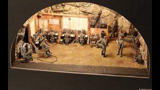 Historic diorama WW2     &quot;German communications center&quot; Step by step.