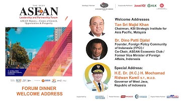 ALPF 2023 – Forum Dinner Welcome Ceremony with a Special Address by the Governor of West Java