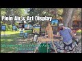 Popup art event  plein air and art display