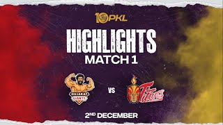 Match Highlights: Gujarat Giants vs Telugu Titans | December 2 | PKL Season 10