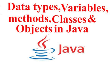 Variables,Data types,Classes,Methods & Comments in Java Programming