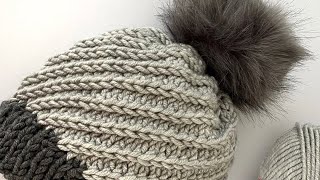 How to knit SIMPLE beanie - easy pattern