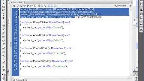 Course learn to build a website by Flash CS3 , Lesson 5