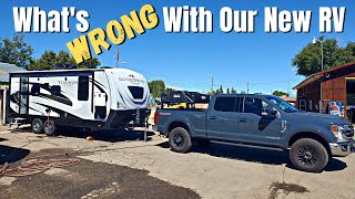 RV Pick Up Day & First Time Towing our New Travel Trailer
