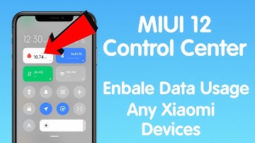 MIUI 12 || Enable Data Usage || Control Center in Tamil