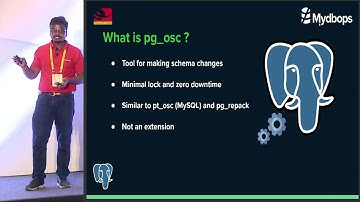 PGConf India 2024 - Lightning talk: PostgreSQL Schema Changes with pg-osc by Aakash M from Mydbops