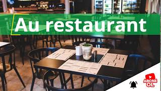 Fransızca Kelime Öğreniyorum Restoranda Au Restaurant