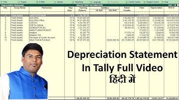 Tally depreciation tdl file का  use kaise करते है FULL VIDEO IN HINDI 2019