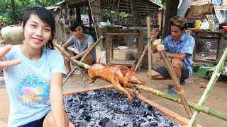 Yummy cooking BBQ pig recipe  Cooking skill Roast pig