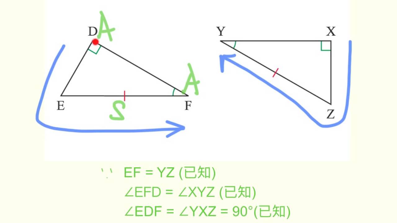 全等相似三角形條件 Youtube