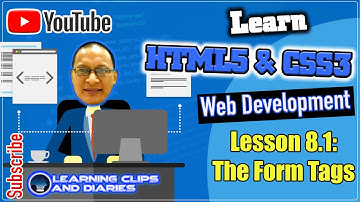 Learn HTML5 Lesson 8.1 The Form Tags | Web Design