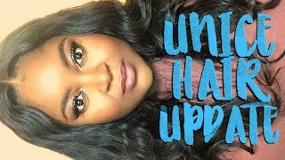 HAIR UPDATE ➟ UNICE HAIR 1 MONTH REVIEW || VIRGIN BRAZILIAN BODY WAVE