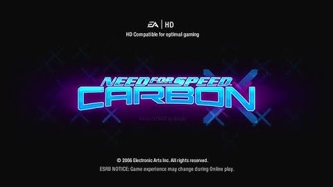 Need for Speed: Carbon Title Screen (PS2, PS3, X360, Wii, PC, Arcade, GCube, Xbox)