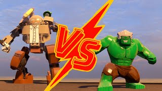 Big Fig Hulk Stan Lee vs Stanbuster Boss Fights in LEGO Marvel