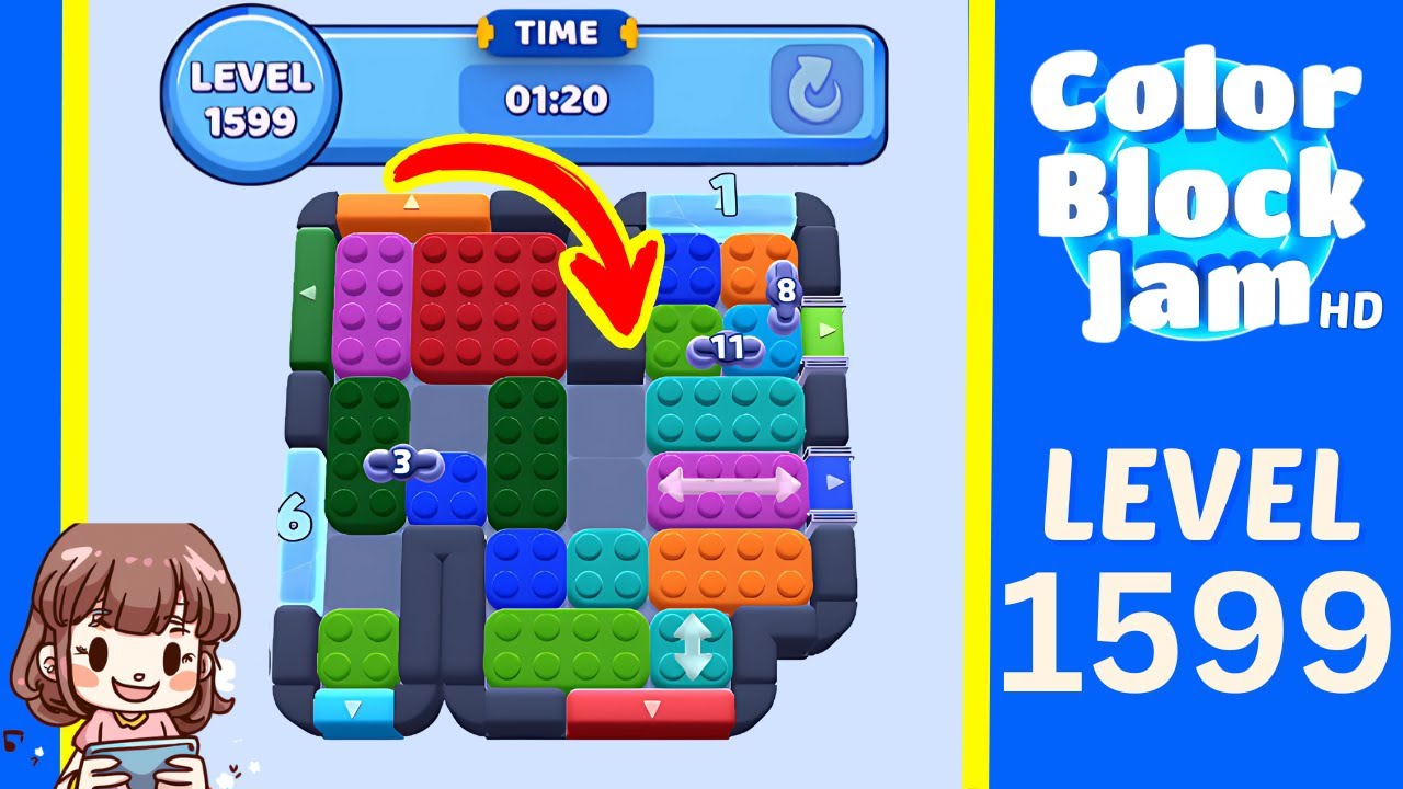 Color Block Jam Level 641 (1599) Solution Walkthrough - YouTube