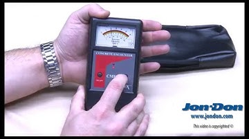 Demo/Review of Tramex Concrete Moisture Encounter 4 - Jon-Don Video