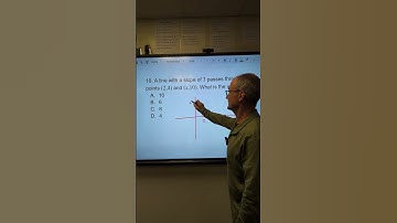 ASVAB Wiskunde, Vind een coördinaat en geef de helling van een lijn #asvab #math