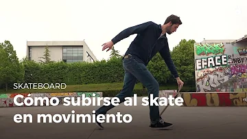 Como subir no skate andando?