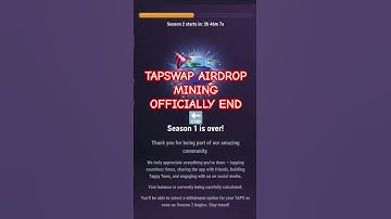 Tapswap Airdrop S1Coin claim Season2 update #tapswap #shortvideo #shorts #shortvideo #ytfeed #short