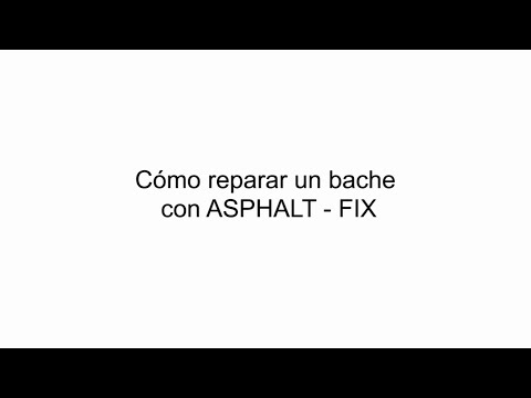 Vídeo Tutorial ASPHALT-FIX