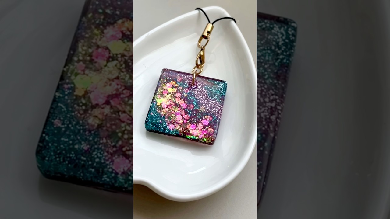 【UVレジン】簡単♪ラメパウダーだけで作る宇宙塗り☆