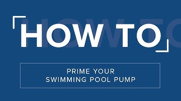 How to prime your swimming pool pump