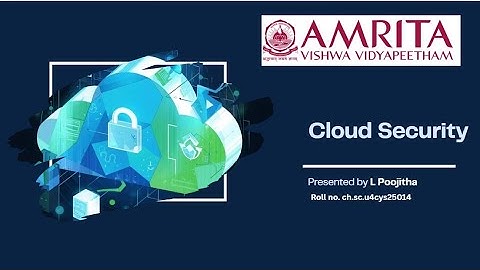 Cloud security basics