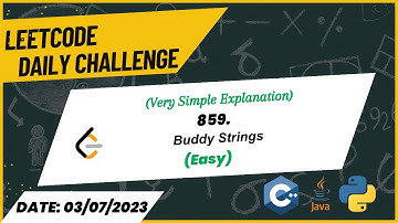 859. Buddy Strings(Leetcode Daily Challenge) | Easy | 03-07-2023
