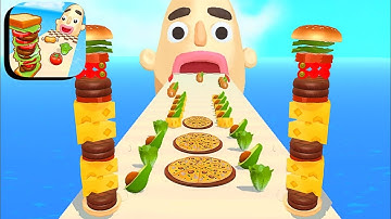 Sandwich Runner - Gameplay Walkthrough - All Level (iOS Android) Game.