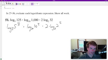 evaluate log5 125 * log10 1,000 * 2log2 32