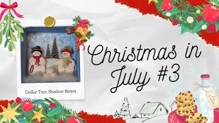 Dollar Tree Shadow Boxes: Christmas in July Crafts #3