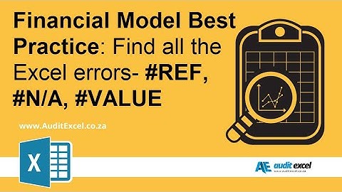 Find all the error cells in Excel sheets