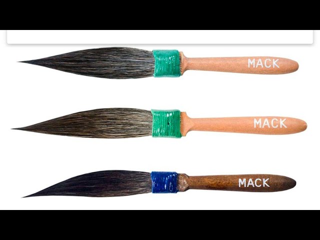 Mack Sword Pinstriping Brush 10 Series - Set of 3 - Sizes 0, 00, & 000
