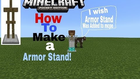 MCPE|How to make a Armor Stand|command block tutorial