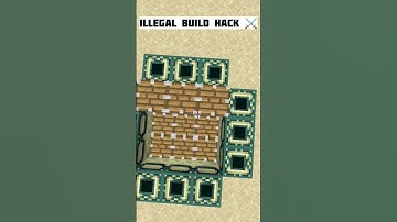 Minecraft Illegal Viral Build Hacks...#shorts