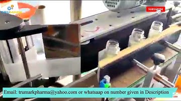 AUTOMATIC SQUARE BOTTLE LABELING MACHINE