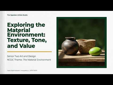Exploring the material environment - Art and Design Senior One